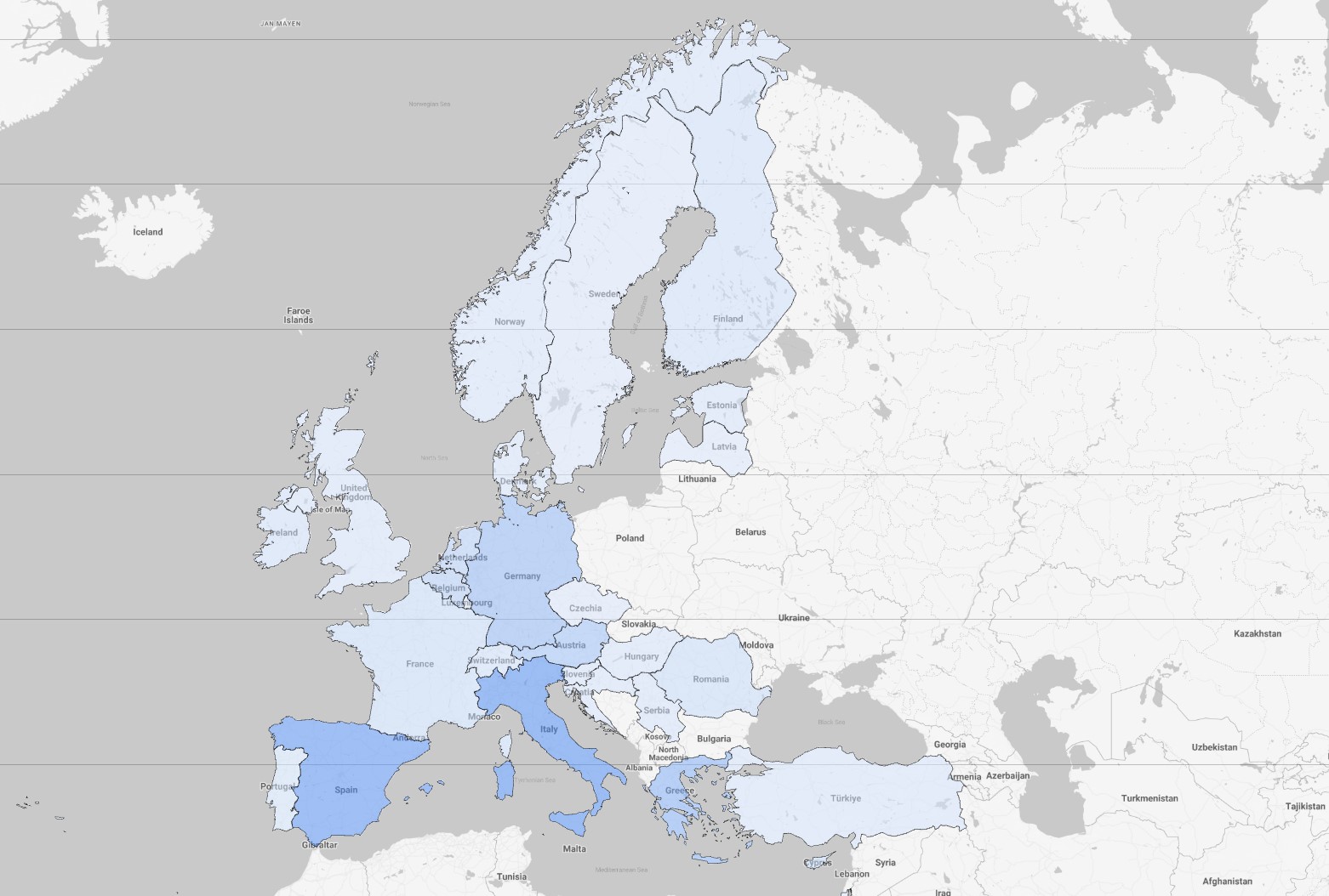 Geographical distribution