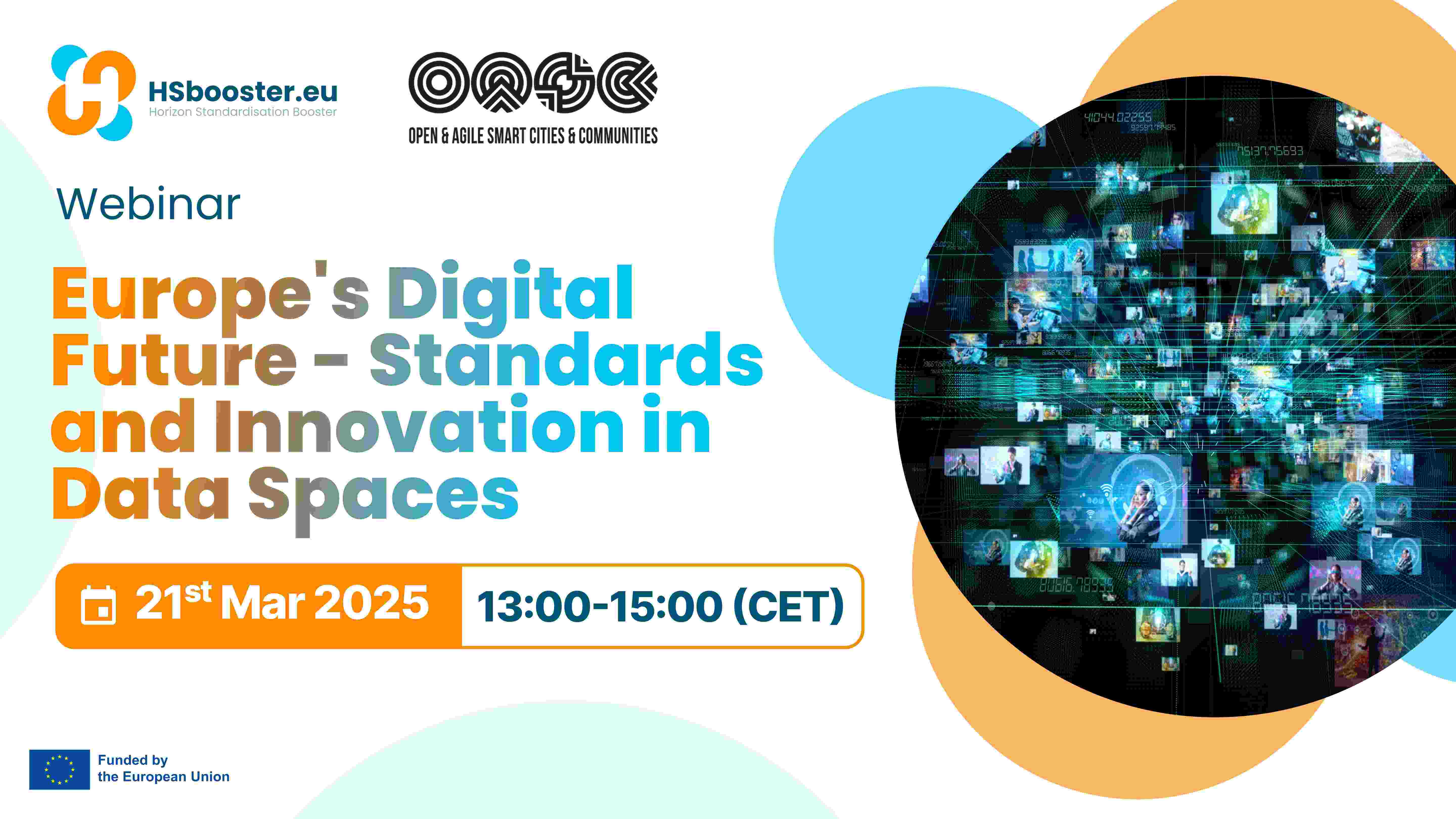 Europe's Digital Future - Standards and Innovation in Data Spaces webinar banner