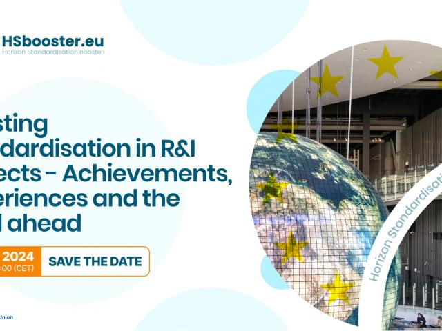 Boosting standardisation in R&I projects - Achievements, experiences and the road ahead