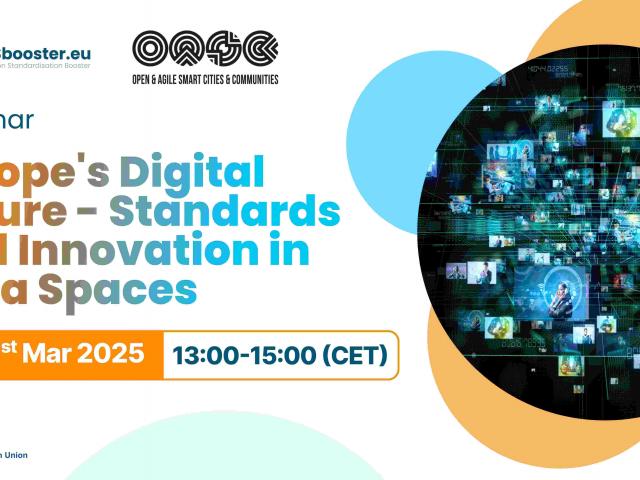 Europe's Digital Future - Standards and Innovation in Data Spaces webinar banner