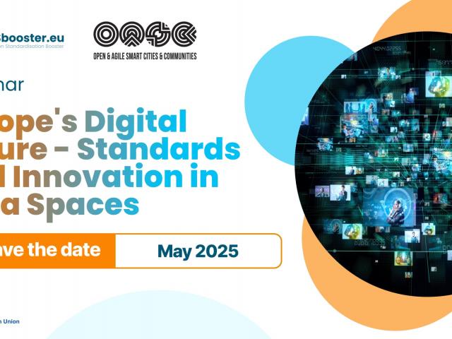 Europe's Digital Future - Standards and Innovation in Data Spaces webinar banner